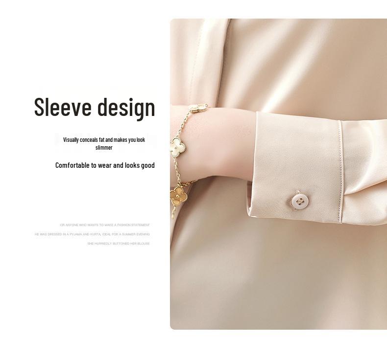 Women's Casual Commute Solid Color Shirt - 2026 Spring/Autumn Professional Style