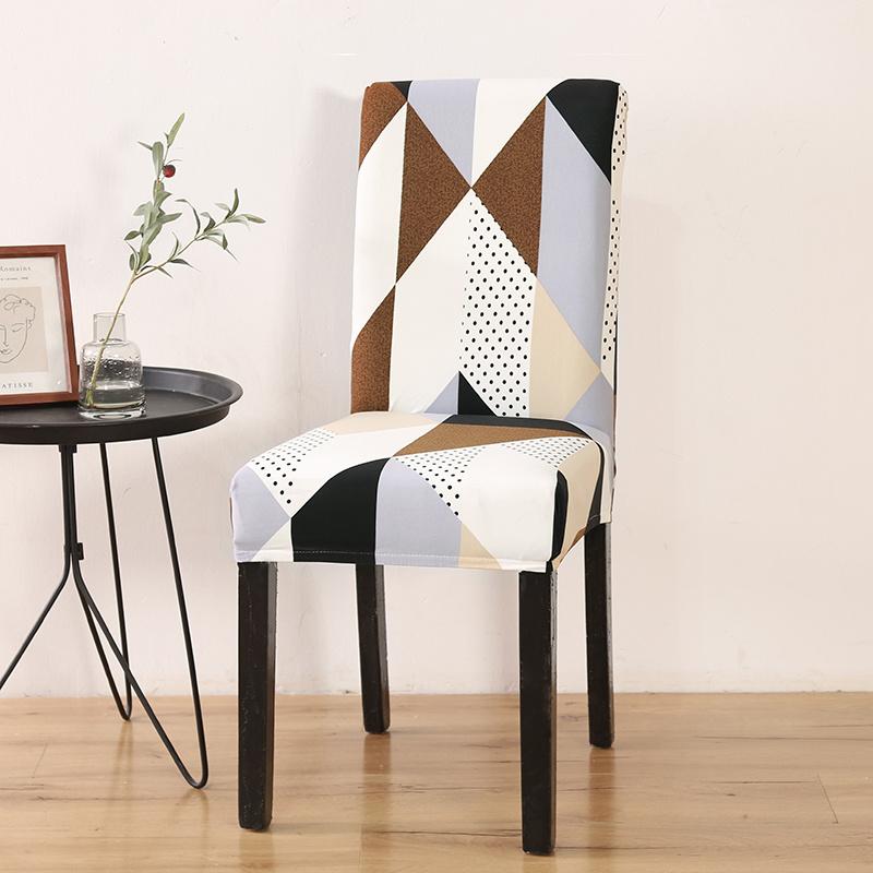 Big Elastic Dinner Chair Cover Stretch Printed Seat Chair Covers Slipcovers For Home Party Dining Room Office El Banquet 1Pc