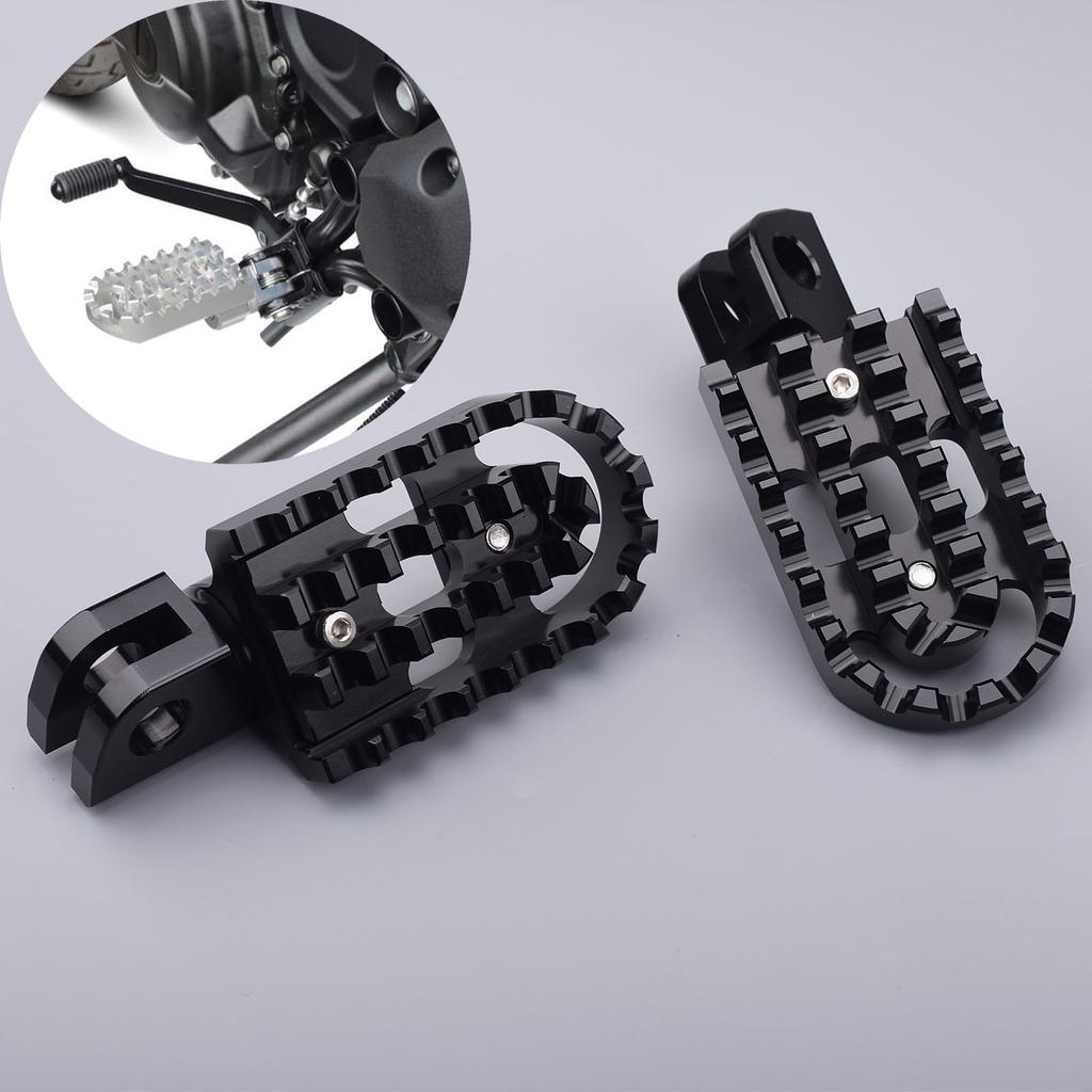 Verstellbares Motorrad-Trittbrett-Set für Kawasaki Eliminator/SE (24) ELIMINATOR400 (Schwarz)