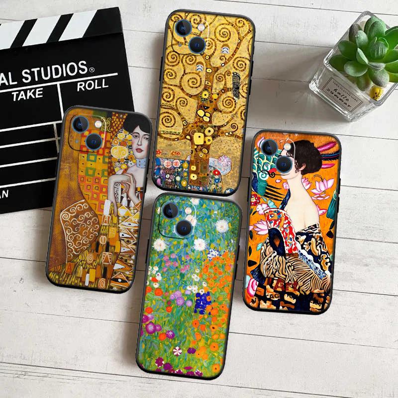 QE14 Gustav Klimt Phone Case for Samsung Galaxy A11 A12 A13 A15 A52S A53 A55 A56 A70 A71 A72 A73 F06 F16 F56 S10 Plus S10e