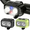 Type-C Powered Night Cycling Safety Bicycle Light Rechargeable Bicycle Headlight Compact Design Easy Install for Night Riding