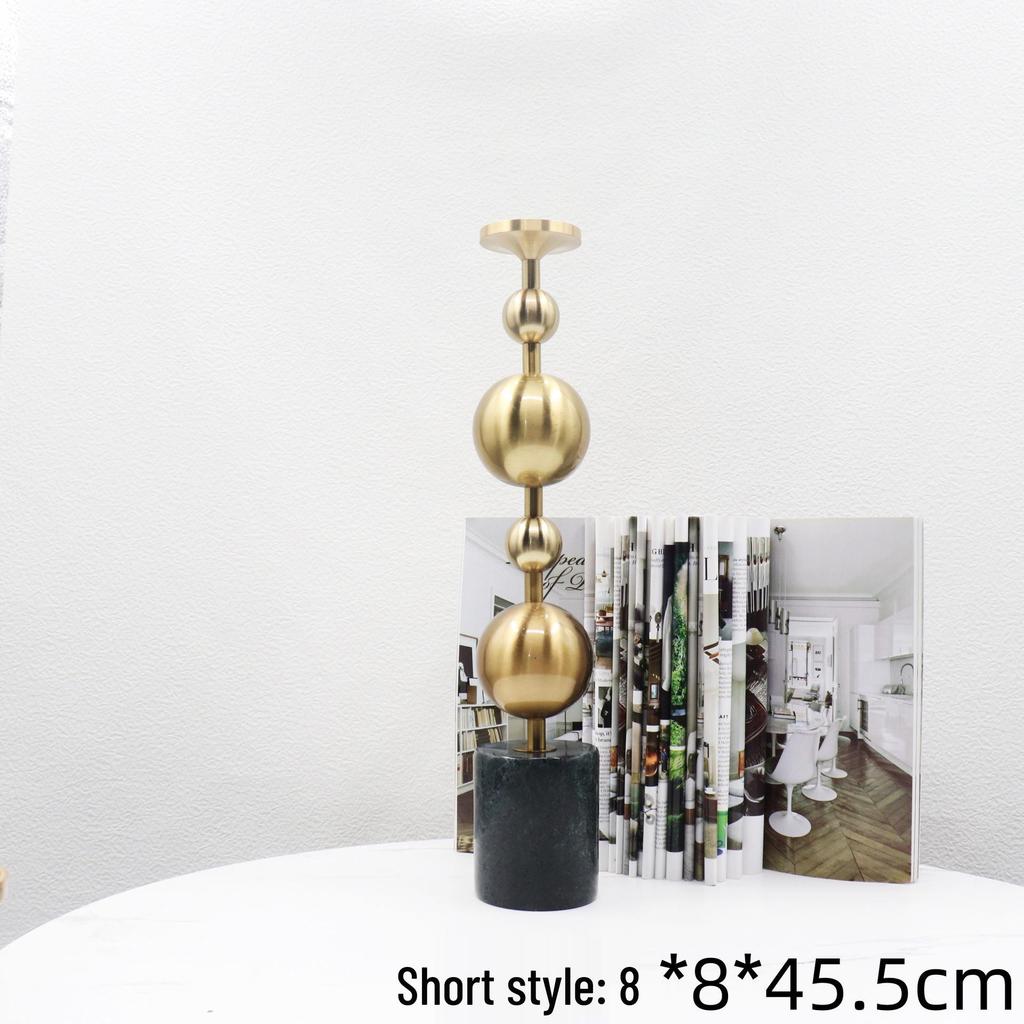 Artistic Iron Ball Candlestick Ornament for Hotel, Restaurant, or Home Décor