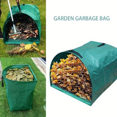 Saco de folhas de jardim 200L pá de lixo de quintal saco de coleta de folhas, saco de lixo de quintal, saco de lixo para detritos de folhas de jardim