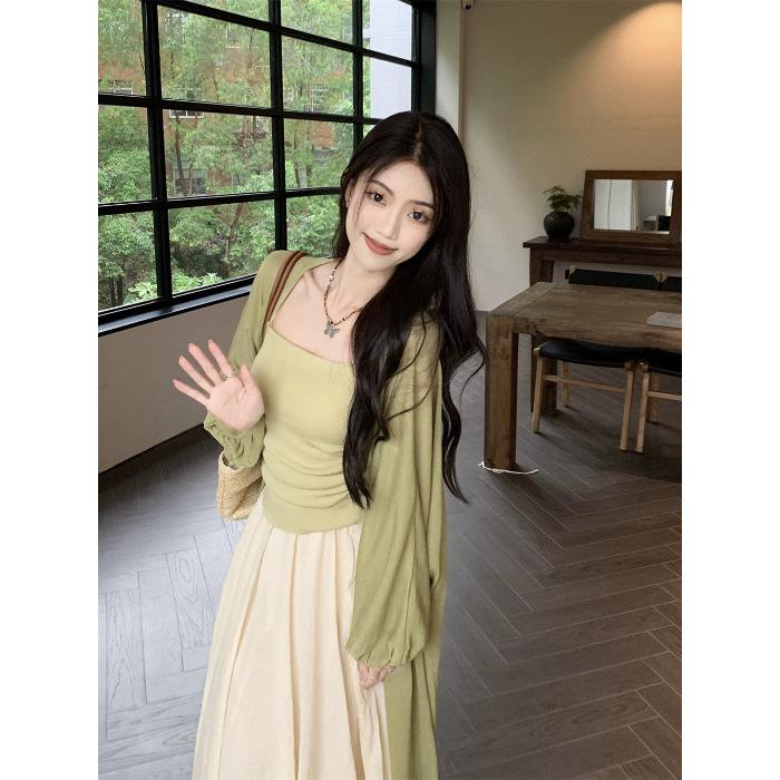 Zen-Inspired Women's Retro Spring/Summer Three-Piece Set