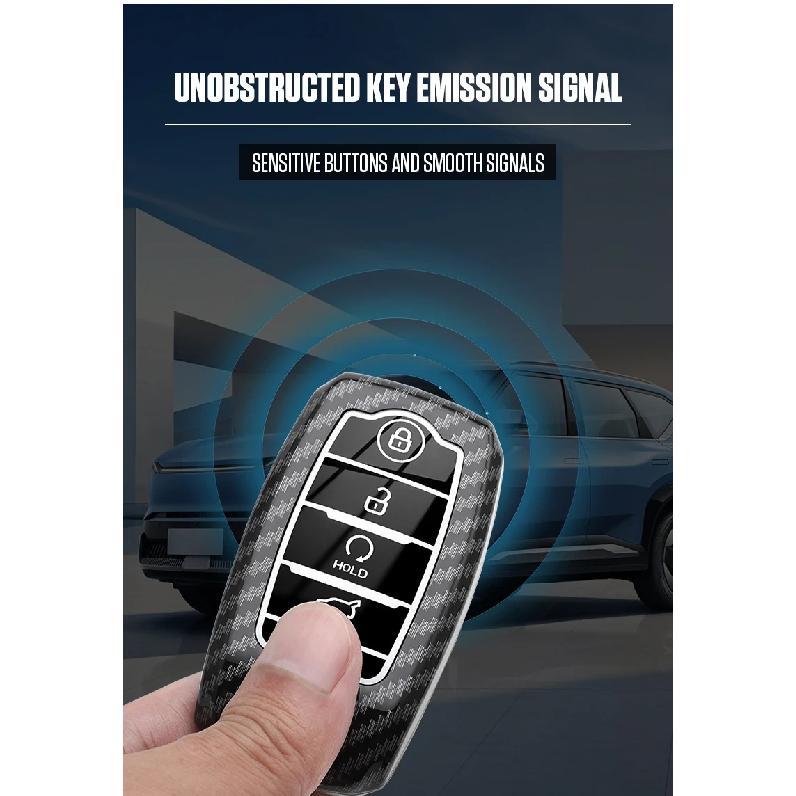 3 4 Buttons Carbon Style ABS Car Key Case Cover Fob for KIA Sportage Cerato Optima K2 K3 K4 K5 RIO Picanto Soul Sorento Sedona