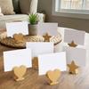 12 Stück Holz-Platzkartenhalter Goldene Namenskartenclips Tisch nummern-Kartenständer Empfang