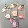 Aniteez Card Holder Keychain Keyring Acrylic Characters Photocard Sleeves Hongjoong Seonghwa Yunho Yeosang Keychain