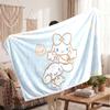 Warm Flannel BlanketCinnamoroll Soft Cozy Throw Blanket for Bedroom Couch