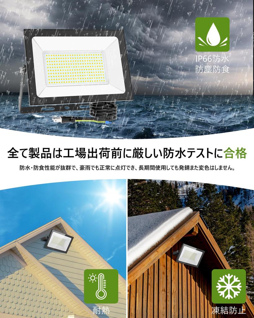 MORSEN Floodlight 100W 1 Set LED 15000LM 6500K Ultra-thin 100V Floodlight Work Light Outdoor Light Construction Light Waterproof Sign Light Fishing