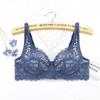 Plus Size Lace Push Up Bra Women Sexy Hollow Out Lingerie Lady Lace Transparent Underwear Female Embroidery Solid Bra