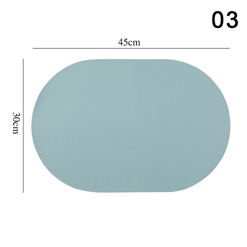 Кожаный коврик под приборы овальный маслостойкий коврик для стола домашний обеденный кухонный стол подставка под приборы дизайн обеденный водонепроницаемый термостойкий домашний декор