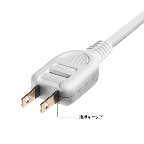 Sanwa Supply Slim Lightning Guard Tap (3m) TAP-SPSLIM8N-3