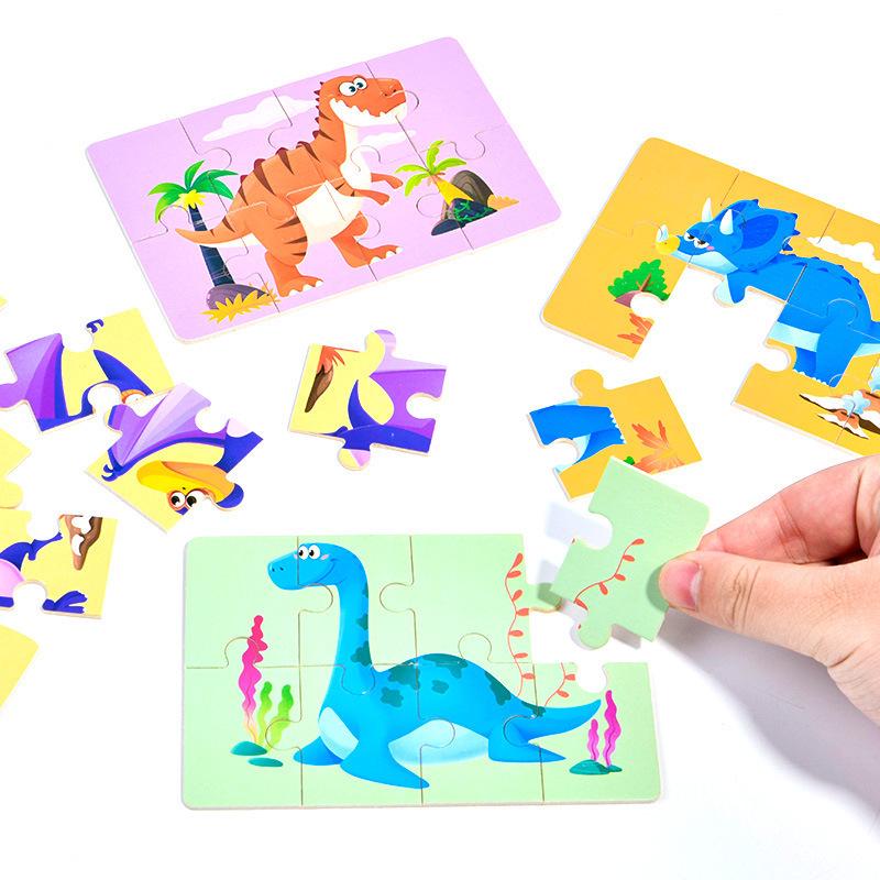 CPCE 4-in-1 Children's Educational Puzzle: Early Learning Cartoon Cognitive Board & Baby Drawing Toy