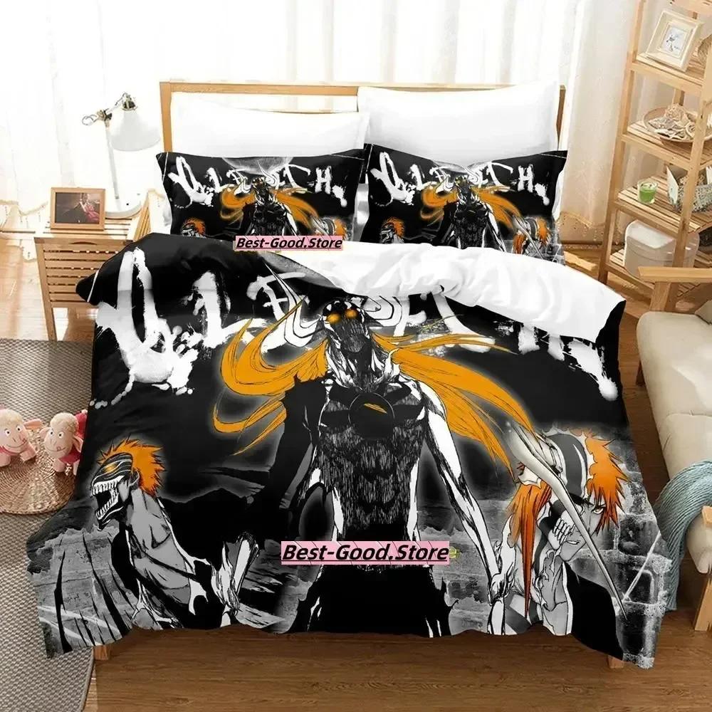 New Bleach Bedding Set Duvet Cover Sheet Printed Bed Set Pillowcase Bed Full Queen King Size Comforter Bedroom