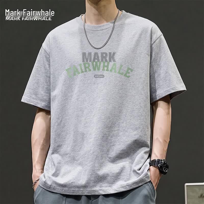 Mark Fairwhale Men's Heavyweight Cotton Antimicrobial Loose Fit T-Shirt