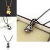 Geometric Punk Style Metal Pendant Necklace With Boxing Glove Charm For Men And Women