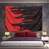 "Fierce Wolves On Red Background" Pattern Wall Hanging Tapestry Decorative Tapestry Home Decor for Bedroom and Living Room