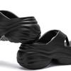 Damen Zehensteg-Plateau-Flip-Flops Sommer Leichte Weiche Sohle EVA-Slipper für Damen Dicke Sohle Rutschfest Strandschuhe Pantoletten