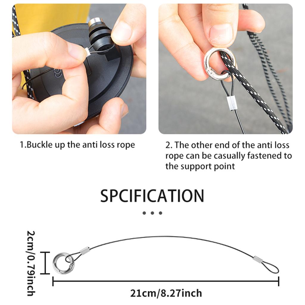 Sicherheits-Halteband aus Edelstahl für die Action-Kamera Sj4000/Action/GO 3S und anderes anwendbares Ausrüstungszubehör