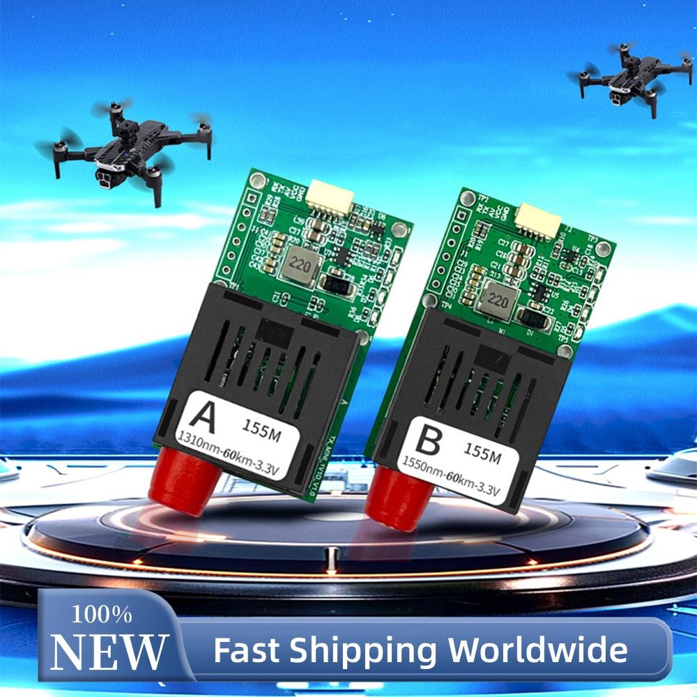 Fiber Optic TTL Module for UART for SBUS FC Interface 1310nm Sky 1550nm Ground Unit 40KM for Drone