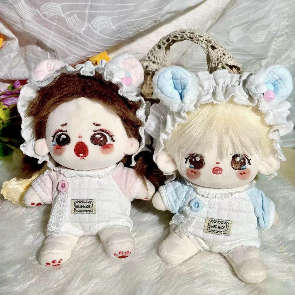 Baby Clothes & Headpiece Set for Plush Toys (20cm) by g.triger, Blue [Parallel Import]