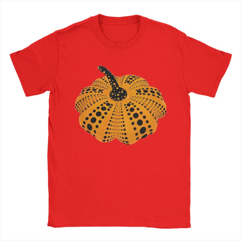 Yayoi KKusama Men T Shirt Novelty Tee Shirt Short Sleeve Crewneck TShirts Cotton Birthday Present Clothing