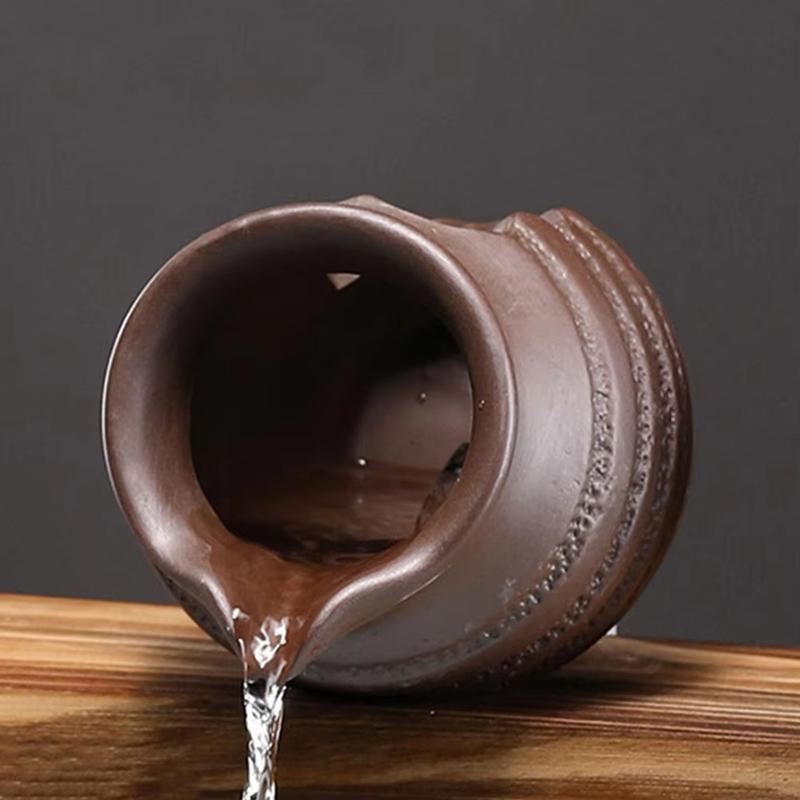 Circulating Water Clay Pot Waterfall Jar Courtyard Fountain Fish Tank Indoor Garden Decor Ceramic Jar Outdoor Ornament Landscape