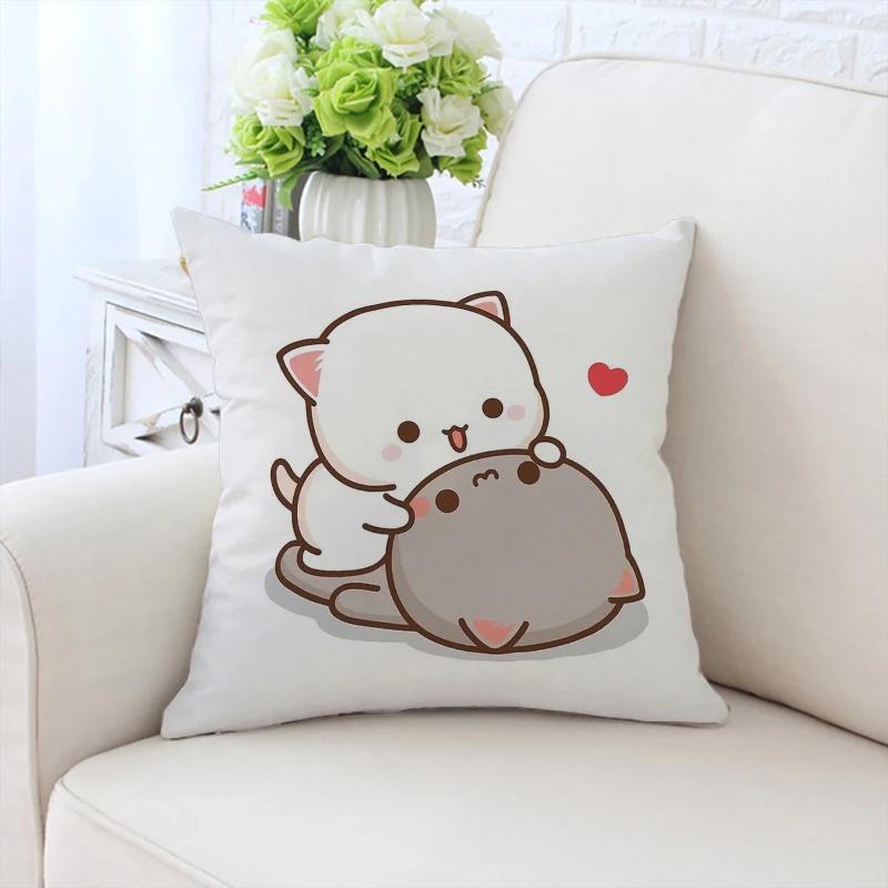 Drăguț ursuleț de desene animate față de pernă auto ornamente birou sufragerie canapea casă față de pernă