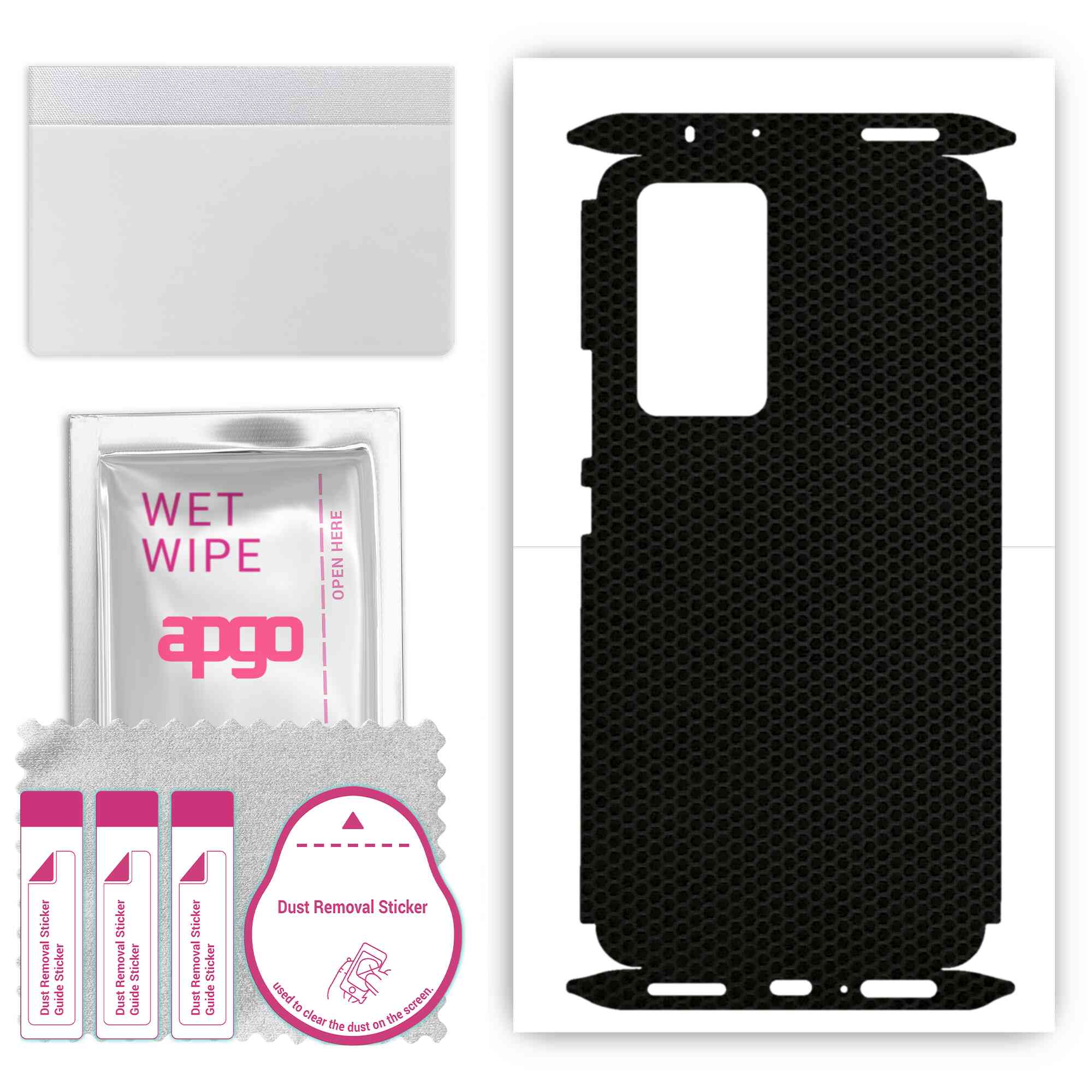

apgo Protective Skin Sticker for the back+sides compatible with Xiaomi 12 Pro, Full Wrap Film, Foil, Vinyl - Pattern Matrix