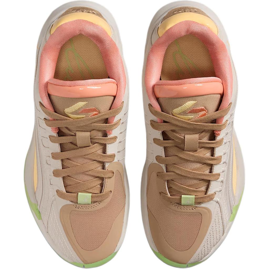 Air Jordan Luka 4 GS Light Orewood Tangerine Tint Kids Sneakers Cream Light-Orewood-Brown Hemp IO0201-100
