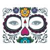 Day of The Dead Skull Face Dress Up Temporary Tattoo Stickers Pop Halloween Facial Makeup Special Waterproof Face Tattoo