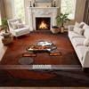 Cleveland Browns Carpet Door Mat for Living Room or Bedroom Protective Mat Under Chair Office Decoration Christmas Gift Birthday Present