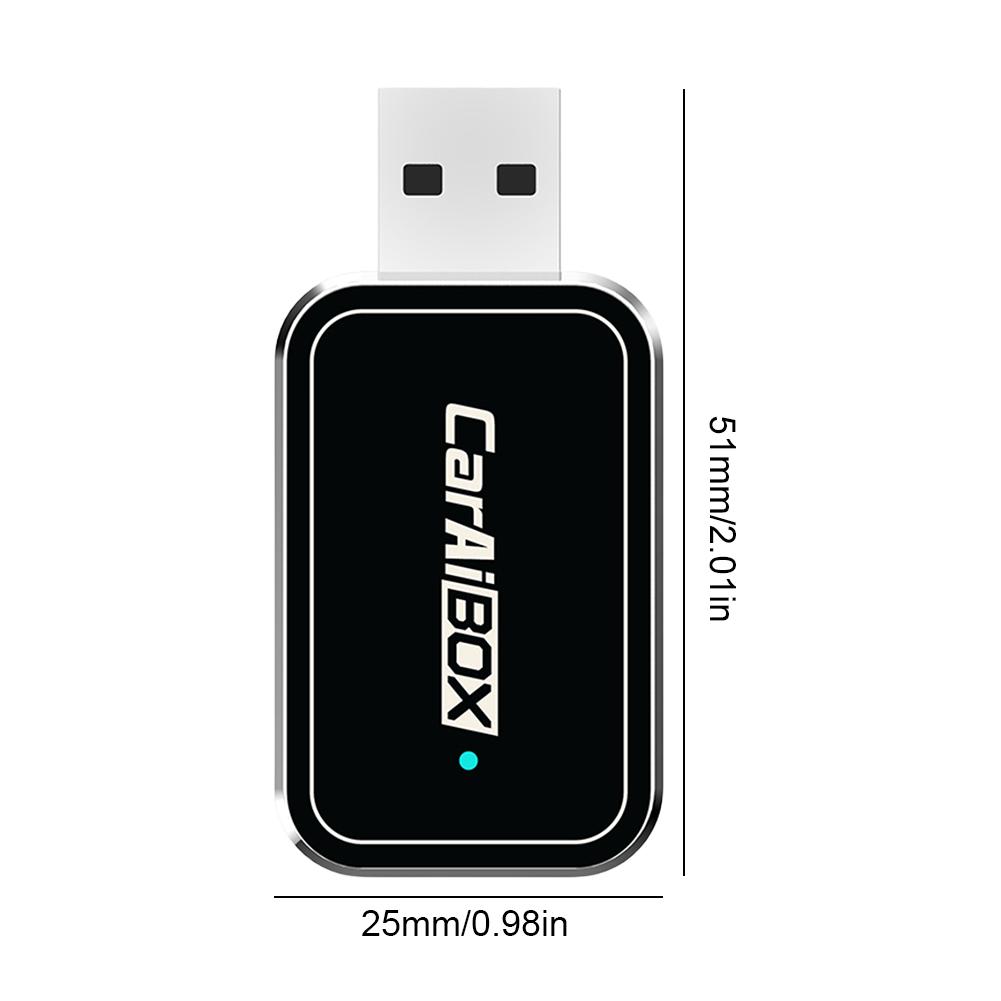Wireless CarPlay Android Auto Wireless Adapter Wired To Wireless Smart AI Box Bluetooth-Compatible WiFi 4-Core CPU Auto Connect