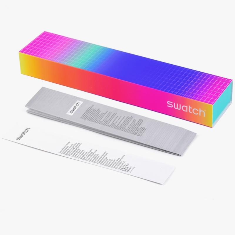 Swatch SuSg408 Neon FlaSh Arrow Men S Urethane Watch