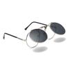 Old Metal Steampunk Flip Sunglasses Men Women Vintage Round Frames Retro Fashion Eyewear