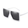 Women's Flat Top Large Steampunk Square Frame Oversize Sunglasses With Uv Protection