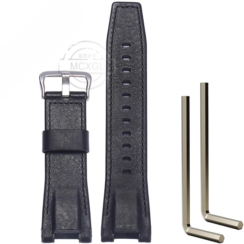 Leather Watch Strap For Casio G-SHOCK GST-W120L S130L S310 B100 Watch Band 26mm Accessories 13X26mm