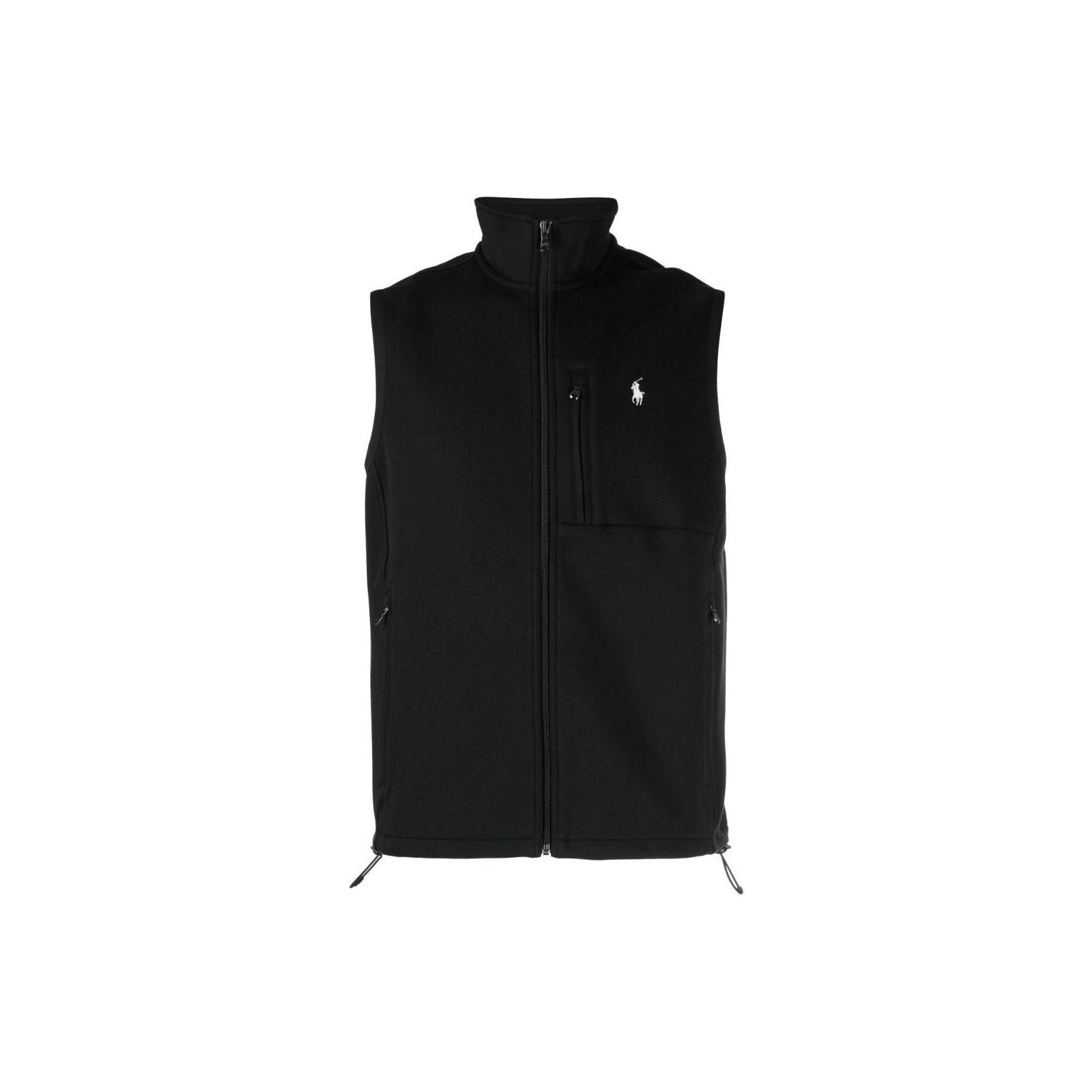 

Polo Ralph Lauren Однотонный жилет на молнии с высоким воротником и вышивкой логотипа Мужской жилет Черный 710934621-001 L