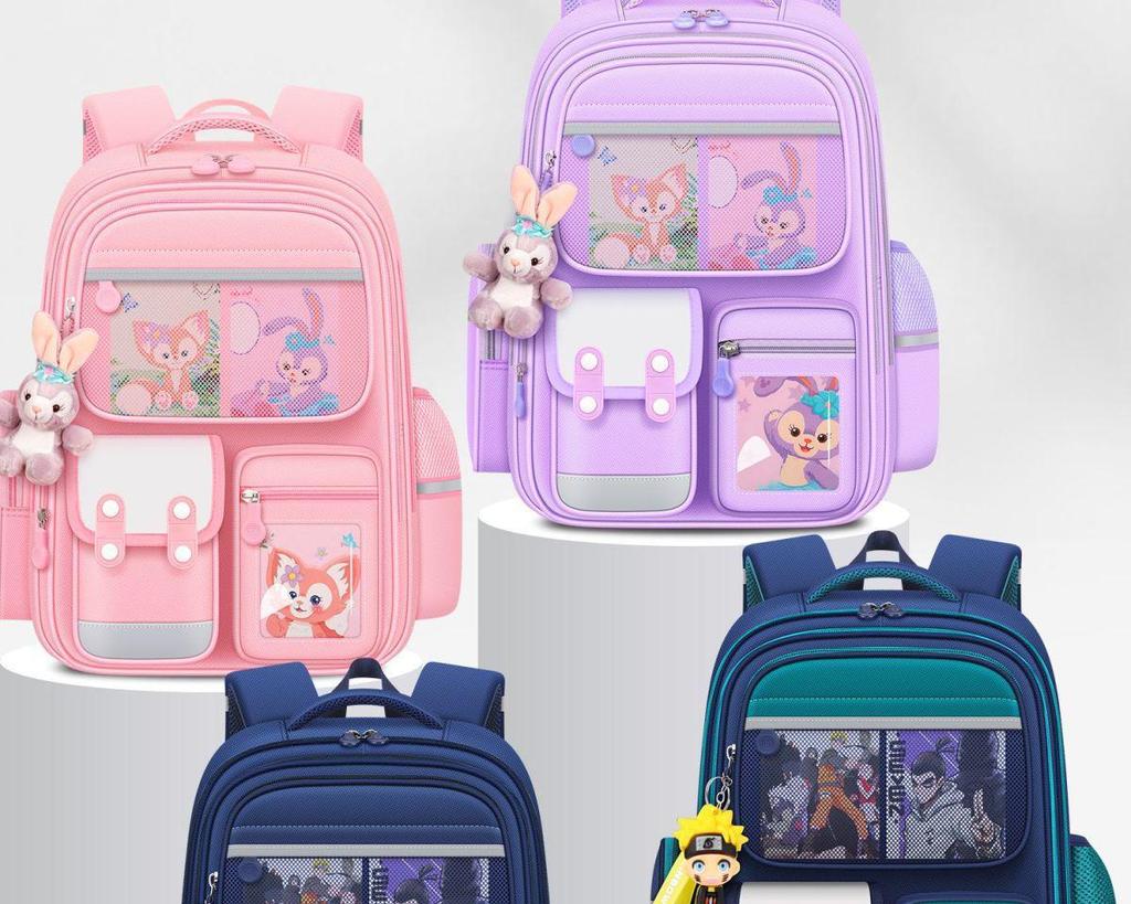 Large Capacity Naruto Backpack for Boys & Girls, Grade 6 - Lightweight, Spine-Friendly