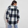 Women's Fashion  And Winter Jacket Thickened Casual Loose Plaid Shirt