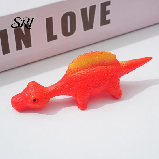 Dinosaur Toy Kit 5Pcs Sling Shot Finger Sticky Dino Launching Anxiety Relief Stress Stretchy Flying Tricky Props Party Favors