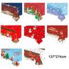 Plastic Christmas Tablecloth Snowman Snowflake Disposable Disposable Tablecloths Table Decoration Bronzing Table Cover Christmas