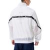 New Balance Logo Full-Zip Woven Jacket Asia Sizing 'White Black' Unisex AMJ22350-WT