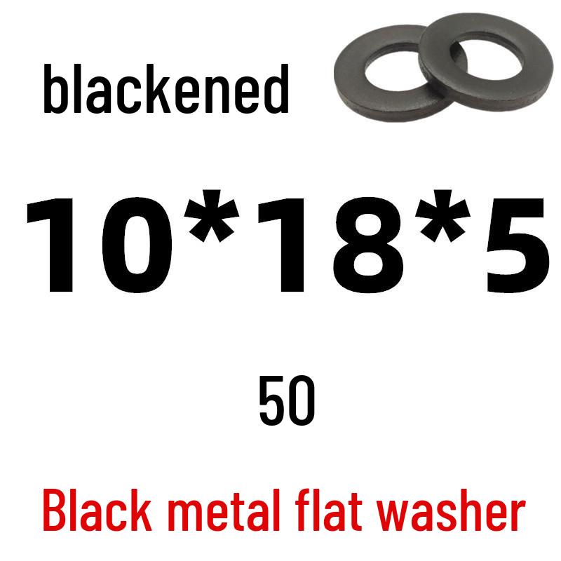 Thickened Black Iron Flat Washer for Screws, Non-standard Round Design