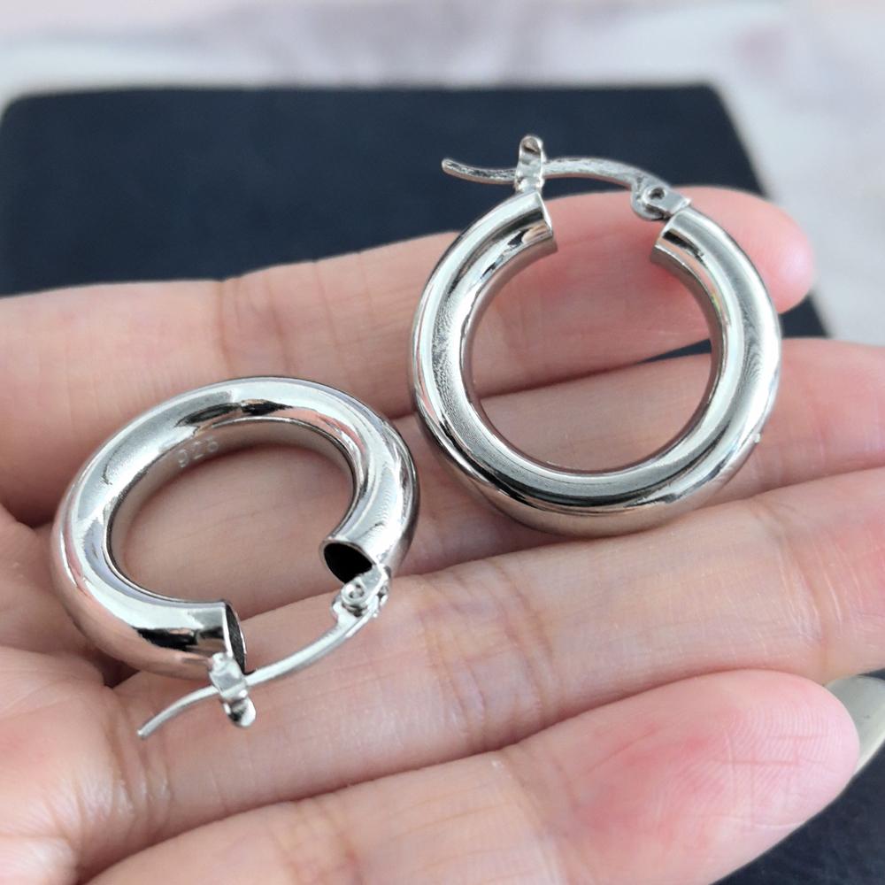 925  Silver CZ Star Moon Asymmetric Hoop Earrings for Women Girls Gold Silver Color Party Jewelry Gifts