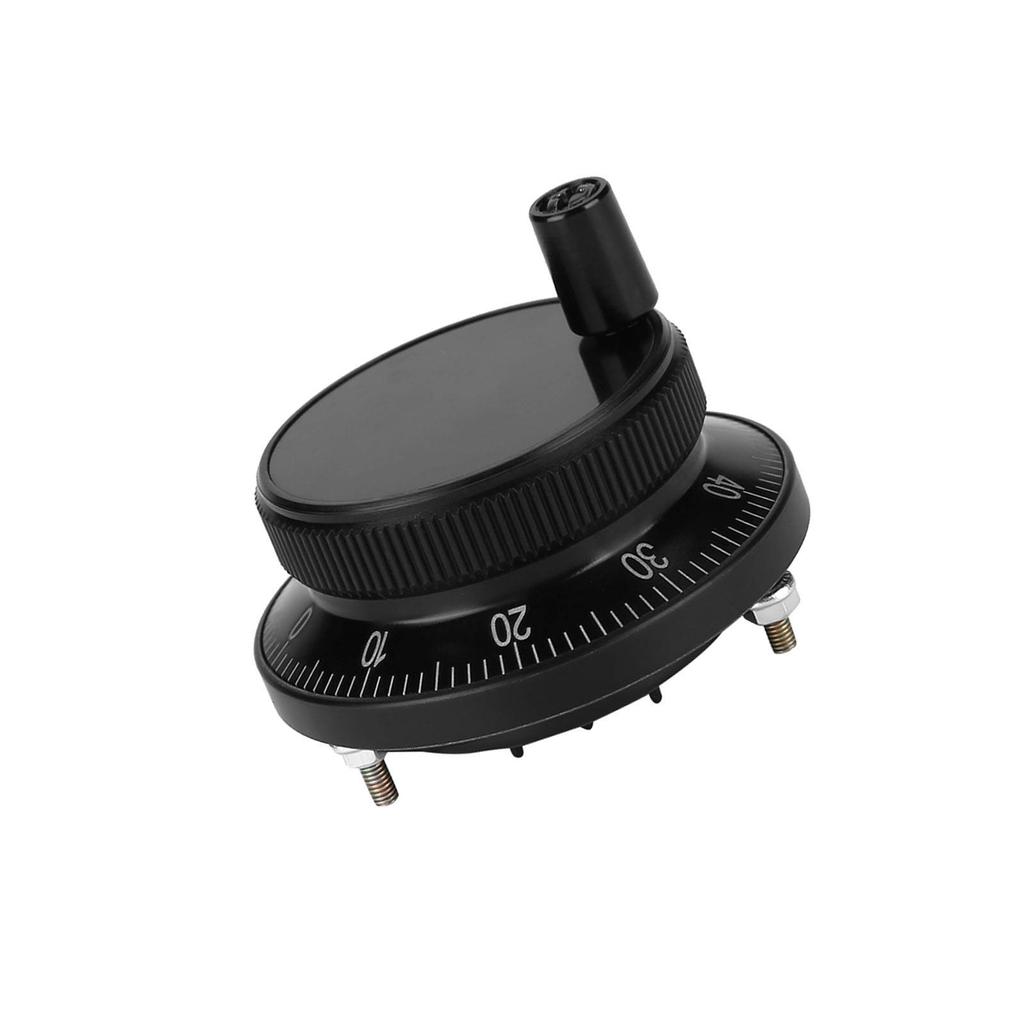 5V 60MM Hand Wheel Pulse Encoder Mill Router Manual Control For CNC System (Black)