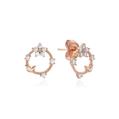 Tirrlirr Rope Tully Silver Pink Earrings Tessvp11599S