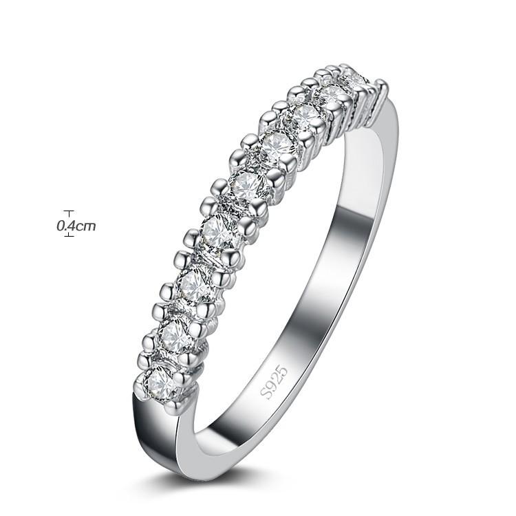 Lose Money Promotion New Arrival Super Shiny Zircon 925 Silver Finger Rings For Women Jewelry Wedding Gift