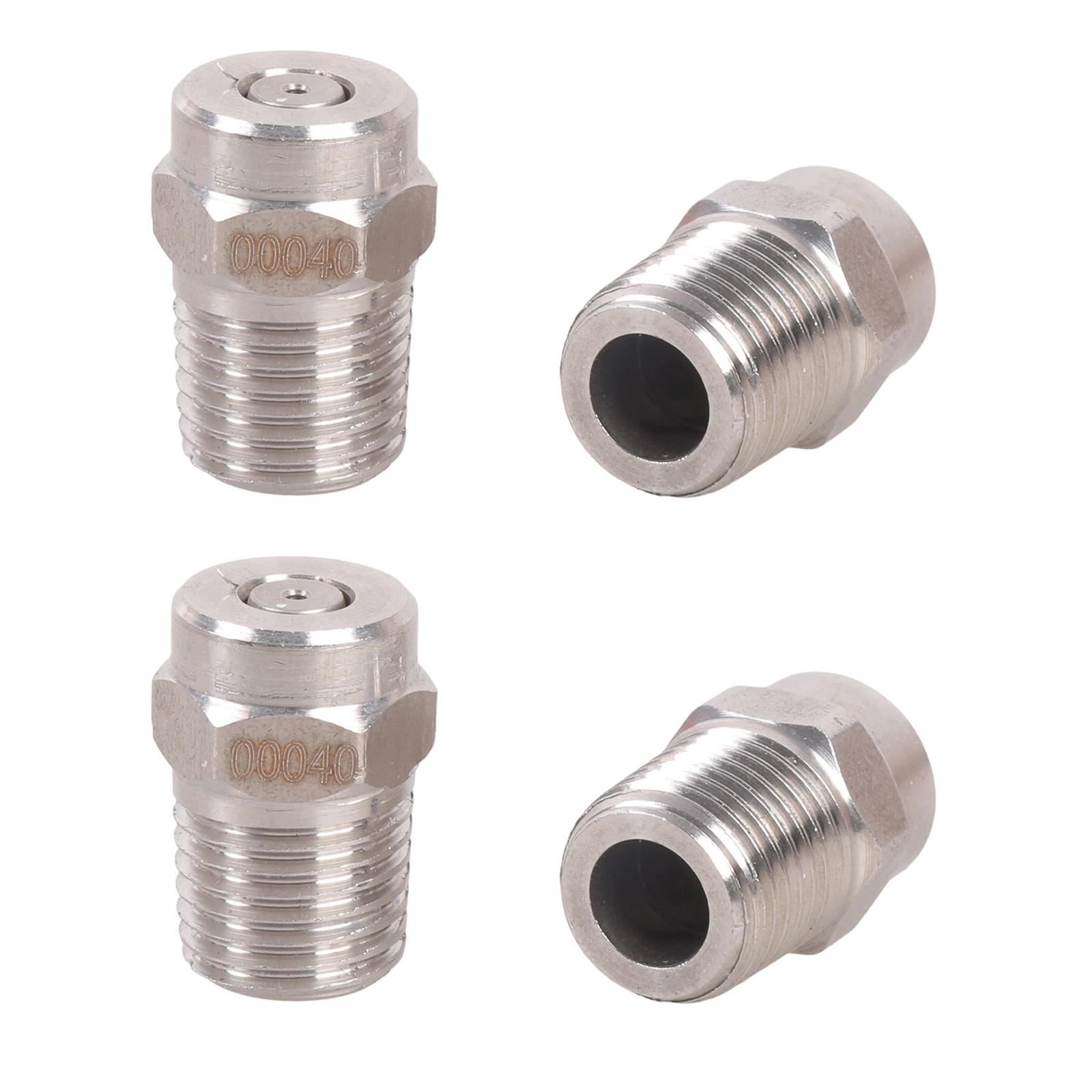 4Pieces Quick Install Sprayed Nozzles for Multiple Cleaning Equipment Including Sweepers Crafted from Corrosion Resistant Steel