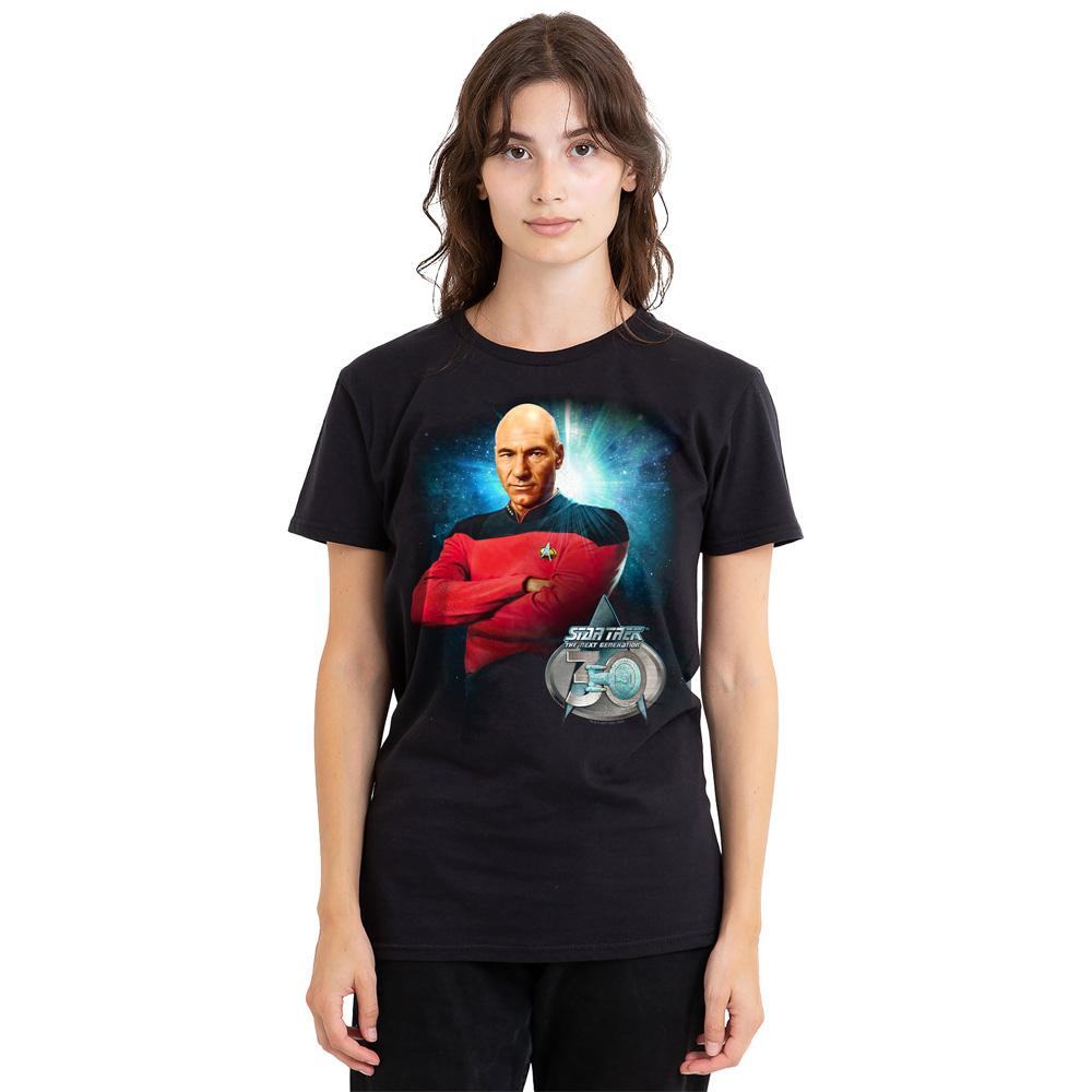 STAR TREK Unisex Adult 30 Jean-Luc Picard T-Shirt